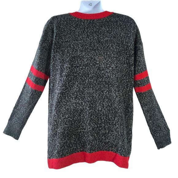 No Boundaries Rudy Reindeer Varsity Cardigan Ugly Christmas Sweater Size 2XL - Picture 3 of 5